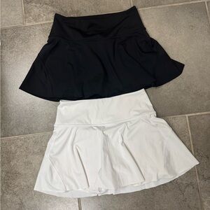 Athleta ace tennis skort black/white bundle